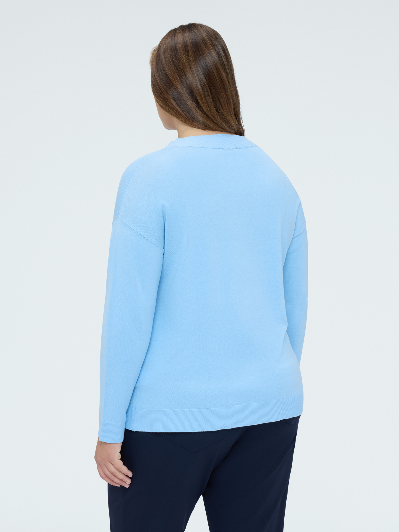 Pull col V en m&eacute;lange viscose image number 1