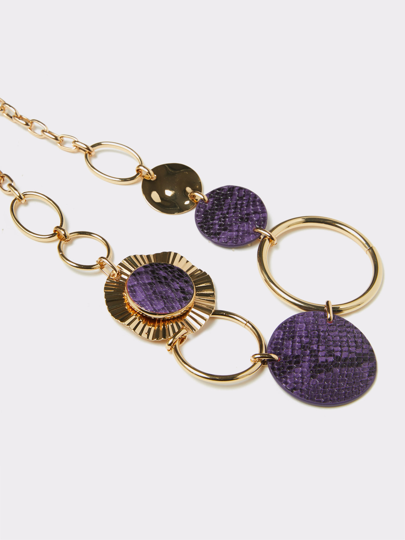 Collana lunga con ciondoli animalier image number 1