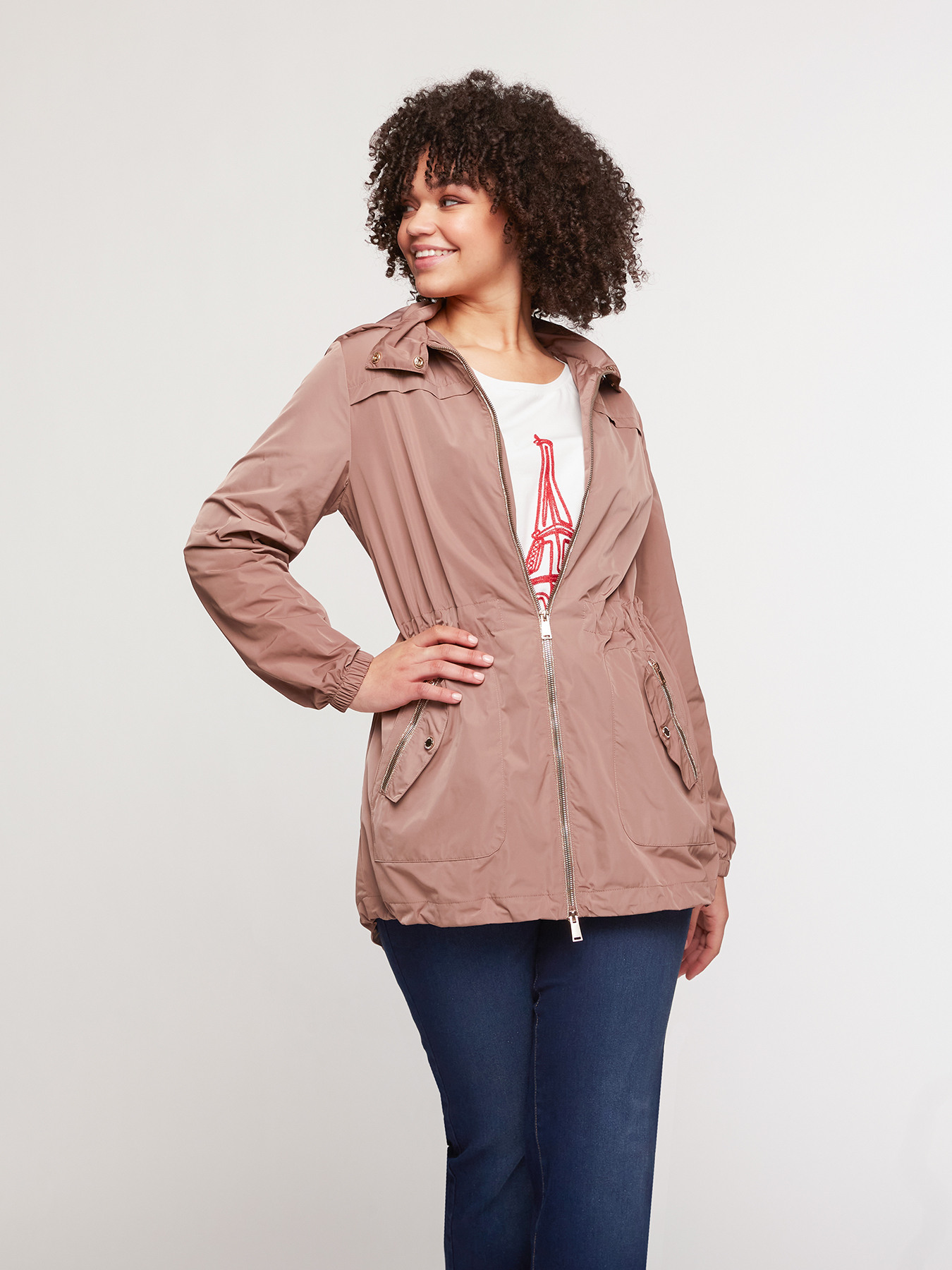 Parka leggero con zip - FiorellaRubino.com