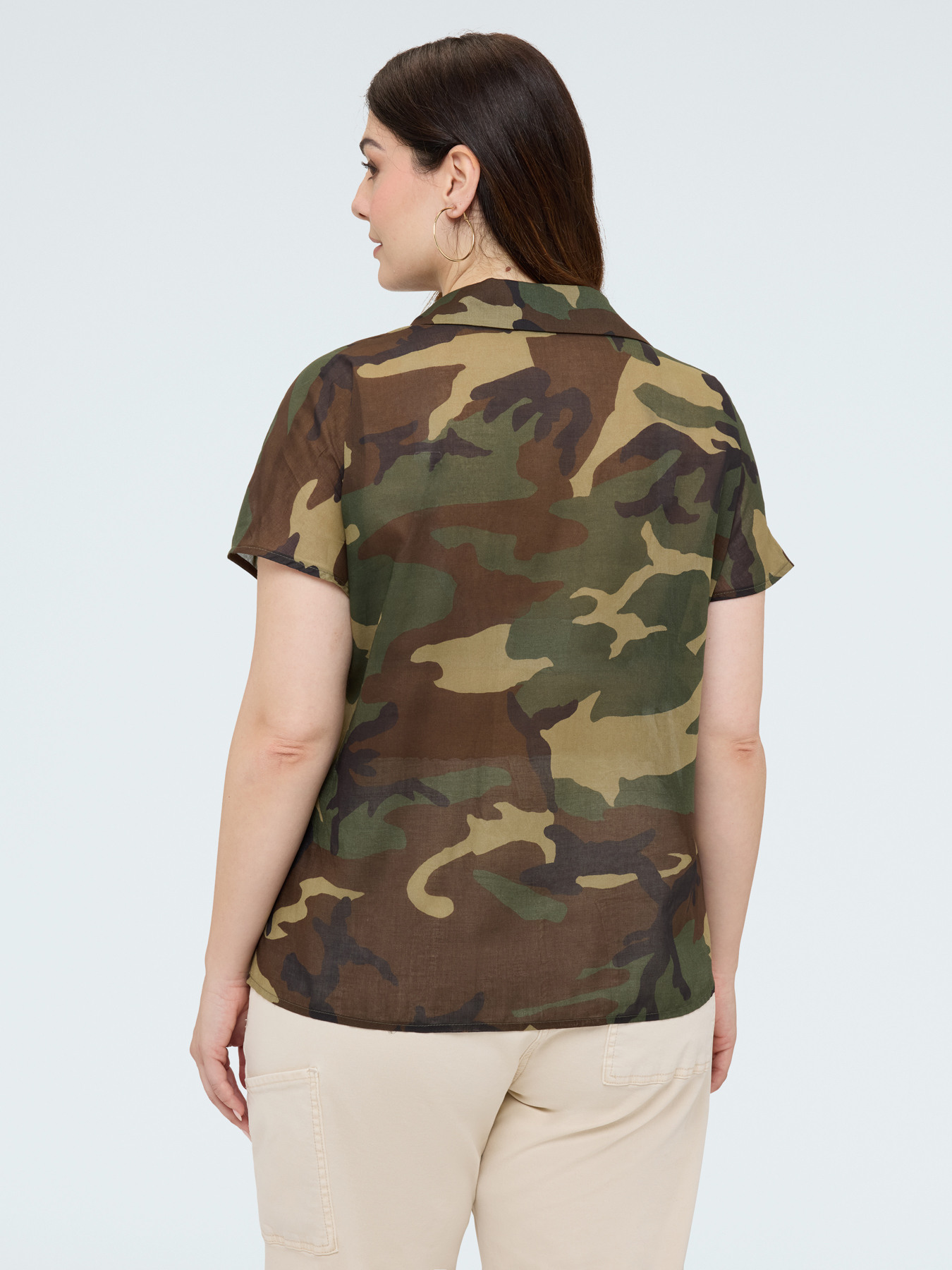Chemise camouflage en coton image number 1