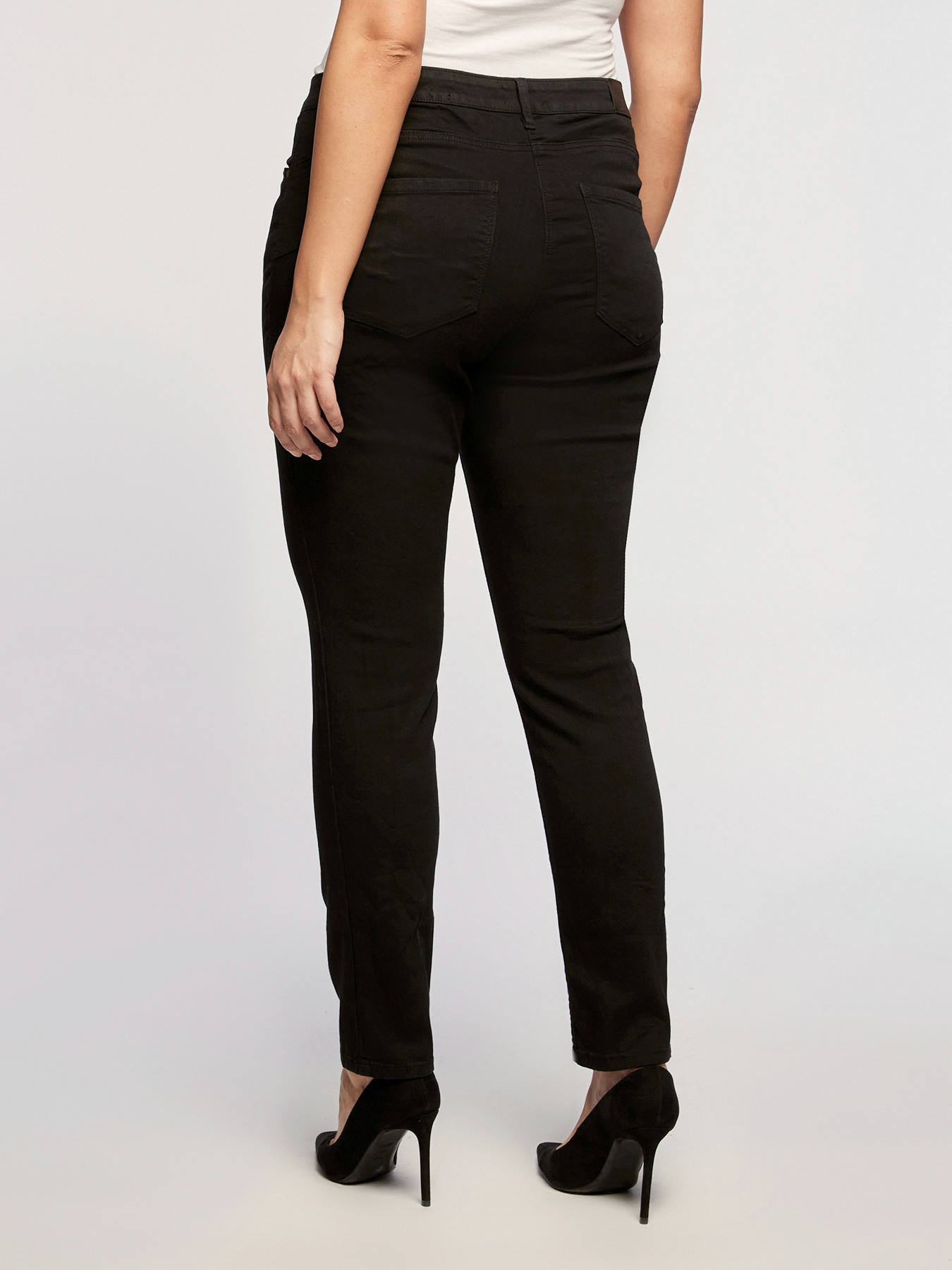 Vaqueros skinny Diamante de tejido vaquero el&aacute;stico image number 1