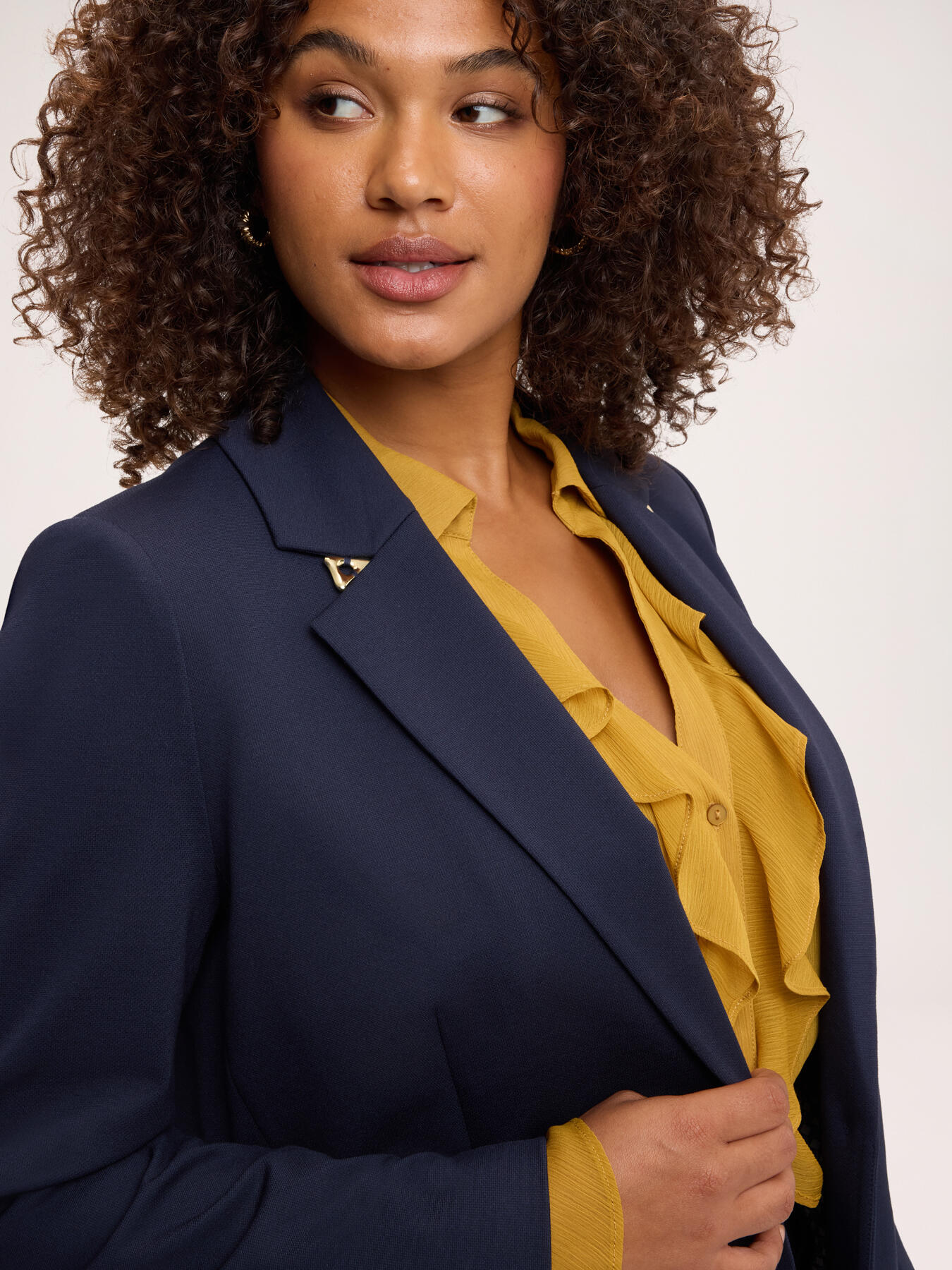 Milano Stitch Blazer with Metallic Details image number 3