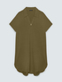 Dress with polo collar and jewel button image number 4