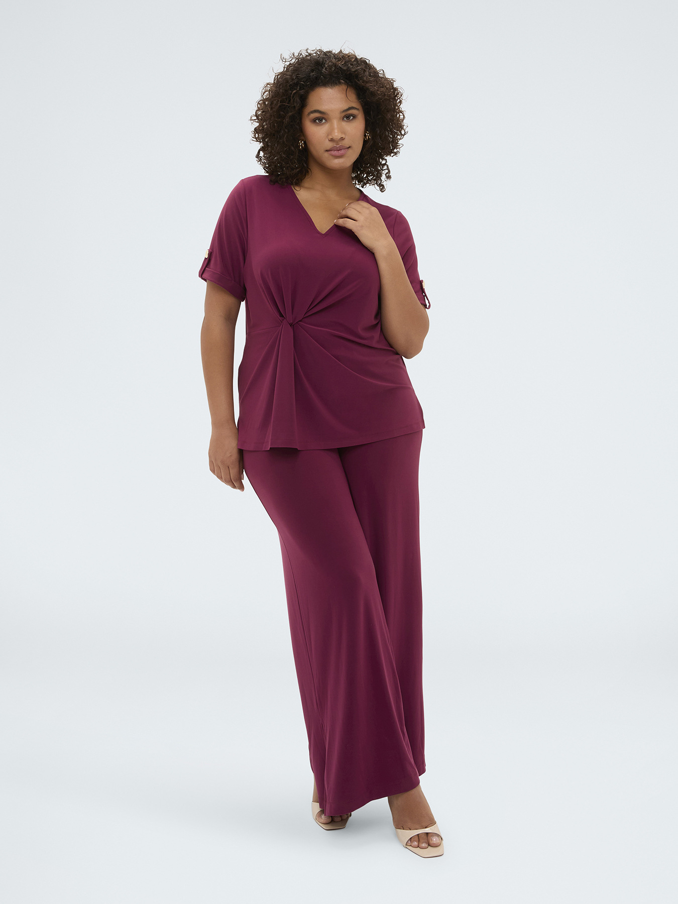 Wide Leg Hose aus Jersey image number 2