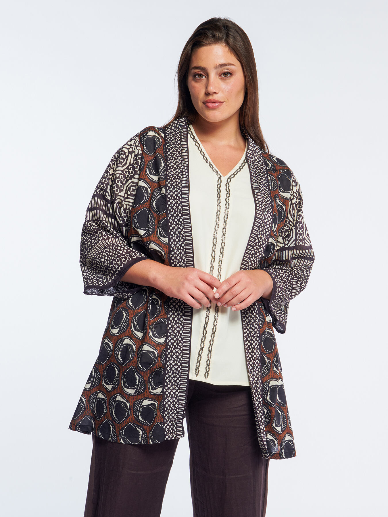 Printed kaftan image number 0