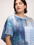 Viscose blouse with patchwork print image number 3