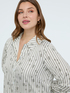 Camicia fantasia a righe con nodi image number 3