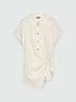 Camisa con tachuelas y nudo lateral image number 4