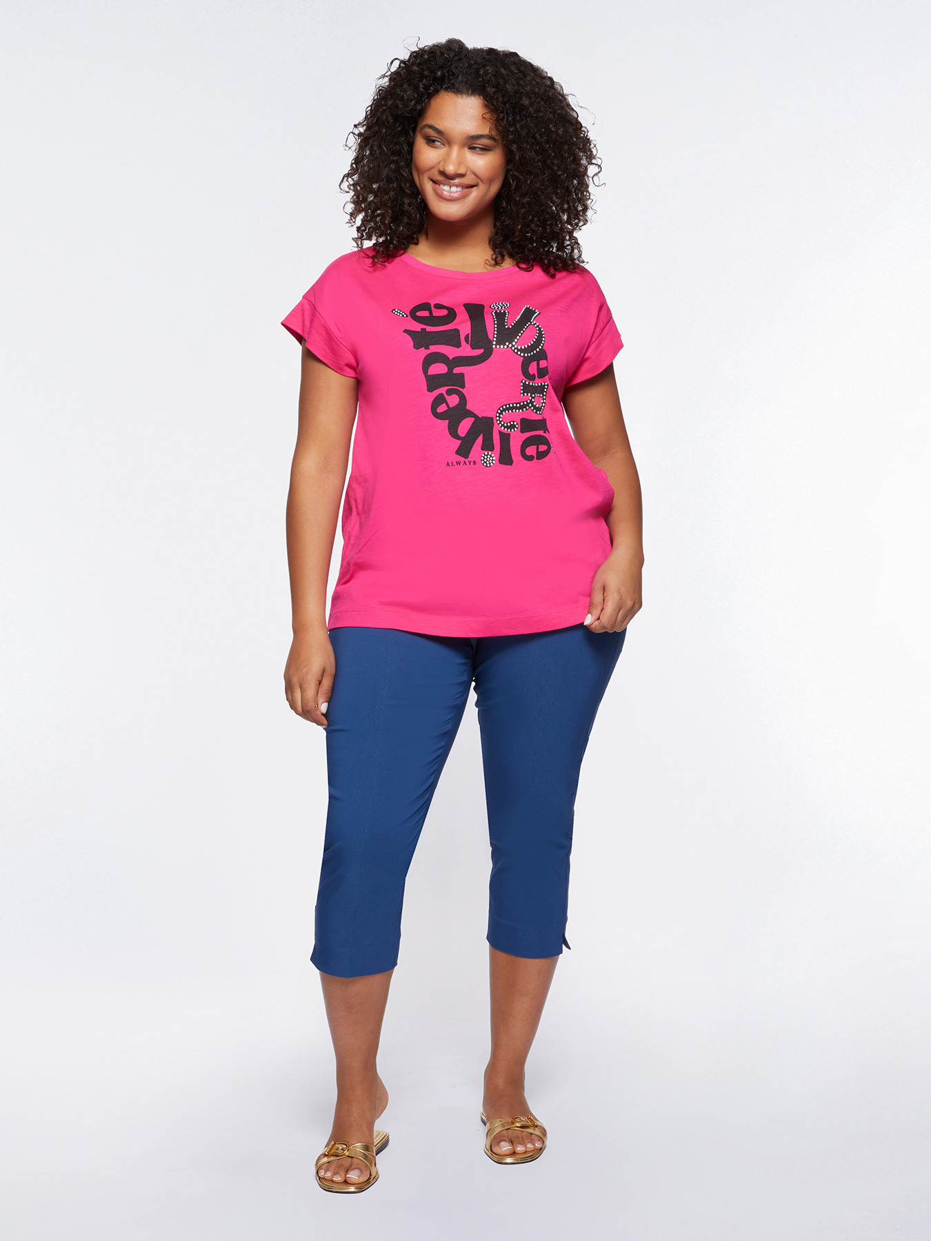 T-Shirt mit Schrift vorne image number 1