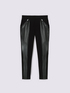 Leggings in Milano stitch and coated fabric image number 4