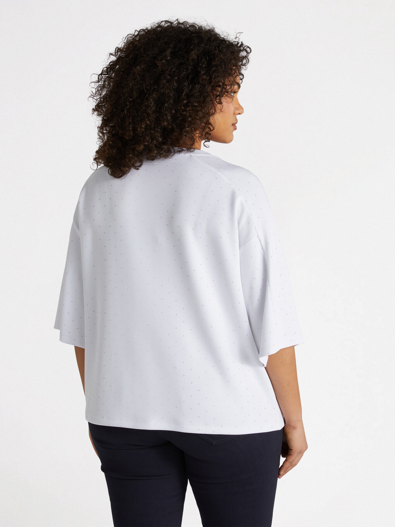 Sweat-shirt avec strass image number 1