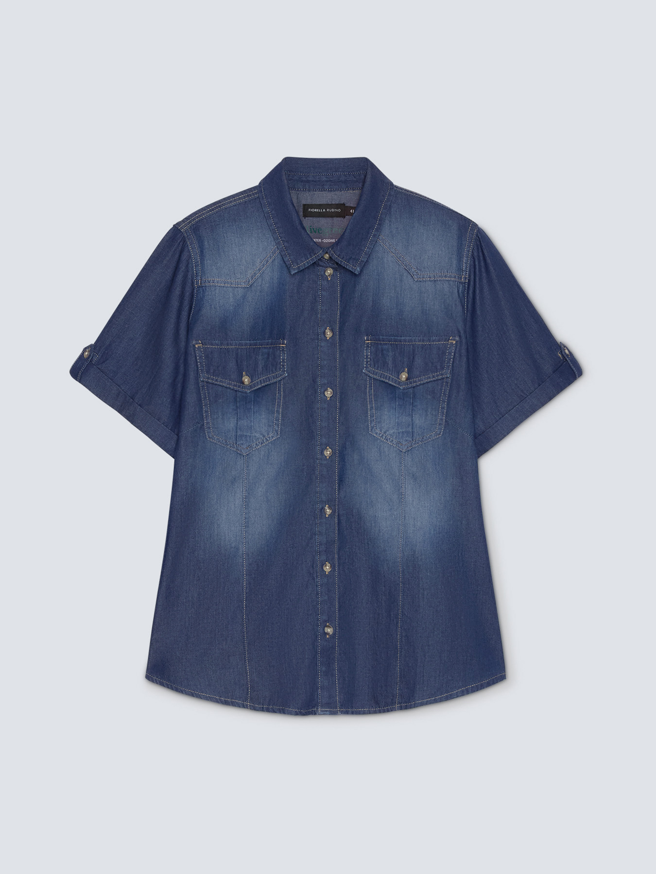 Light denim shirt image number 4