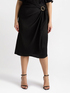 Wraparound skirt with buckle image number 0