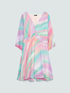 Robe courte en georgette imprim&eacute;e image number 5