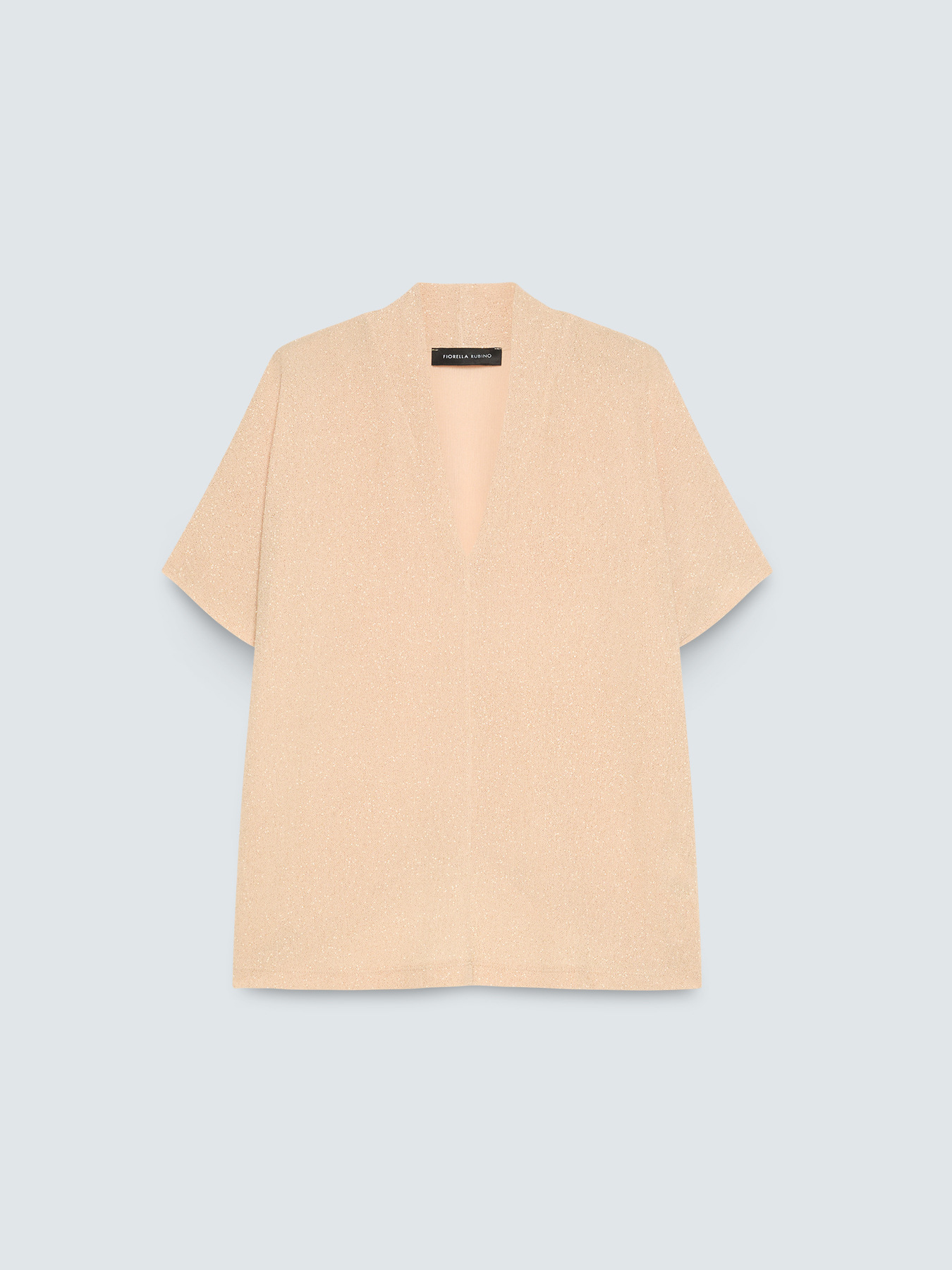 Lurex jersey T-shirt with kimono sleeves image number 4