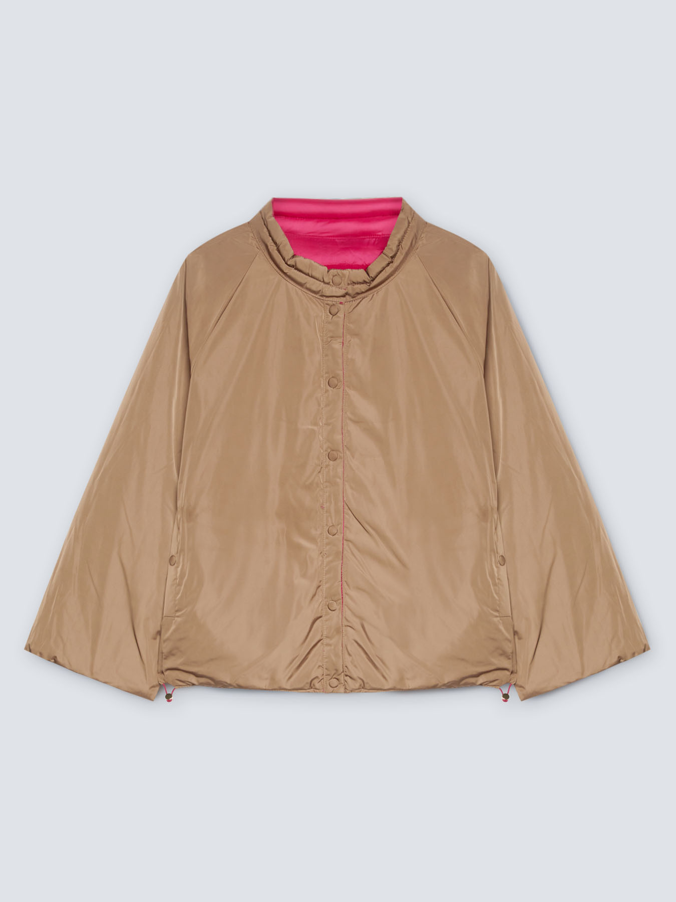 Two-tone reversible down jacket image number 3