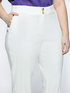 Straight linen and viscose trousers image number 2