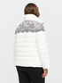 Reversible down jacket with lace print image number 2
