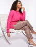 Long-sleeved fuchsia sweater image number 0