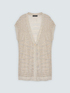 Maxi openwork knit gilet image number 4