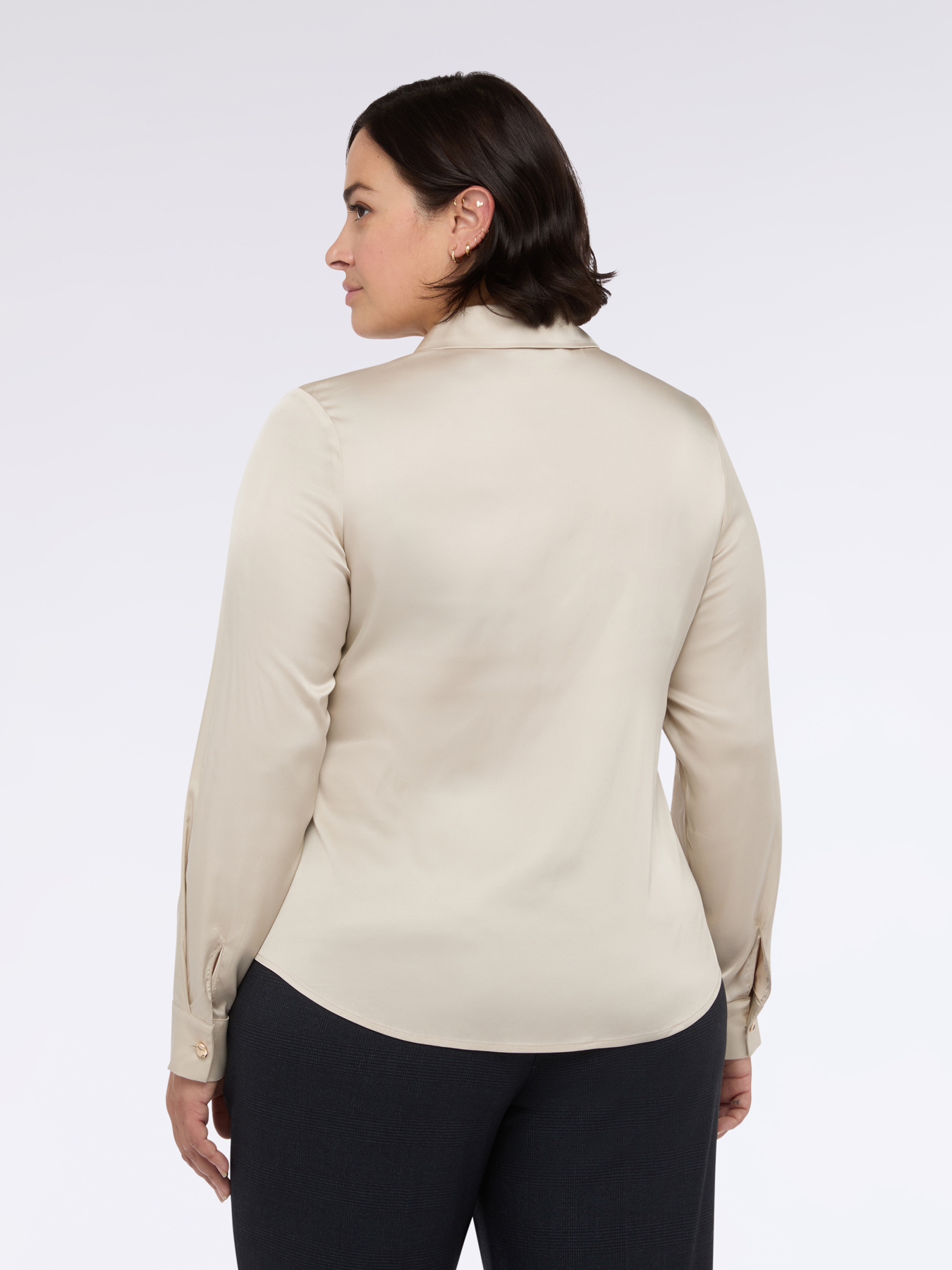 Satinbluse mit Cut-Out-Ausschnitt image number 2