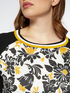 Sweater with floral print image number 3