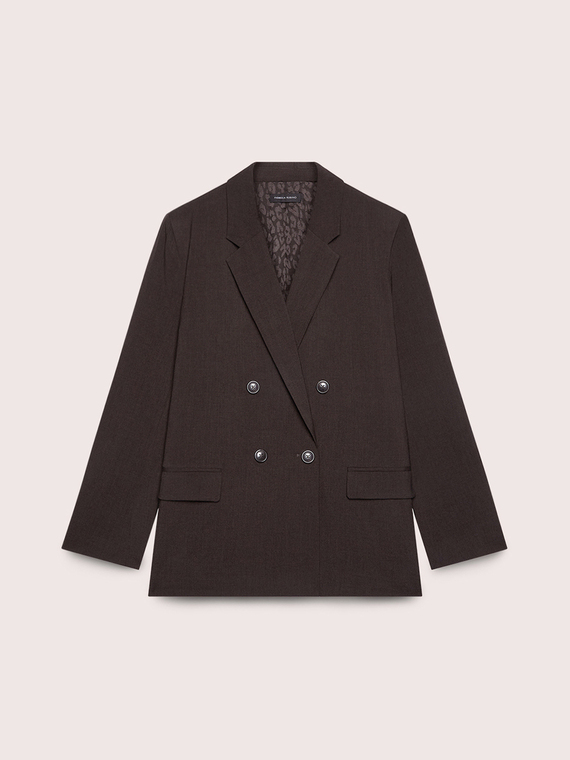 Structured double-breasted blazer