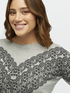 Pullover mit Spitzendruck image number 3