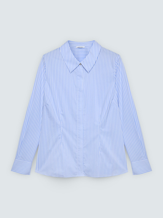 Chemise &agrave; rayures en coton