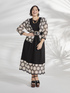 Vestito lungo con balza crochet image number 4