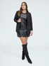 Short dress with floral details image number 2
