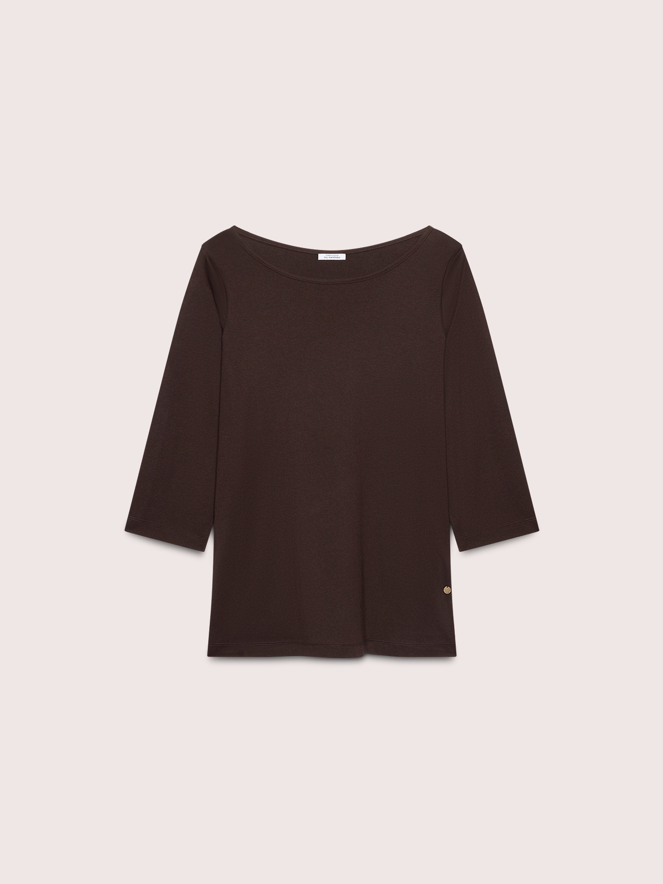 Boat neck t-shirt image number 4