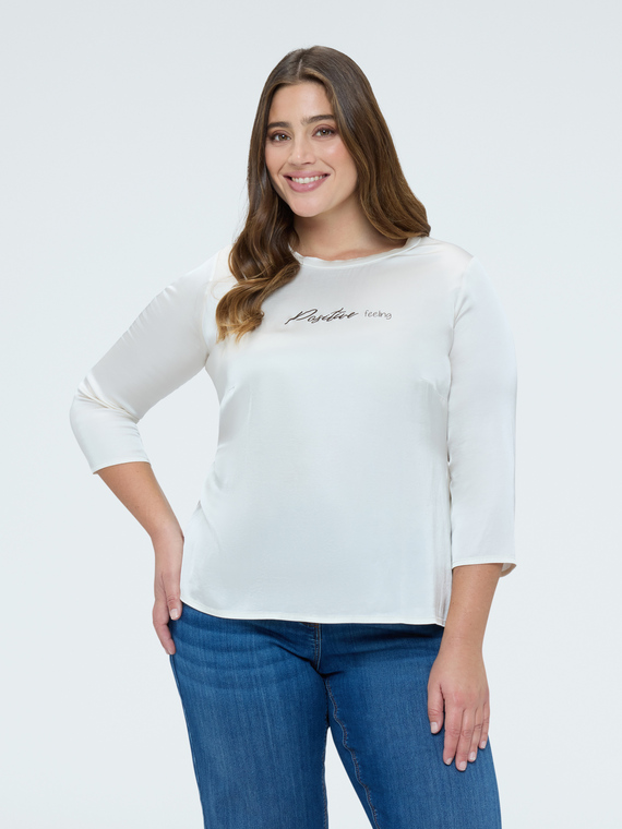 Blusa de raso Positive feeling