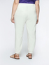 Straight linen and viscose trousers image number 1