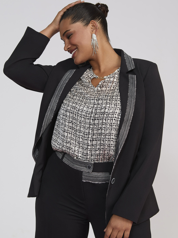 Blazer with shiny details