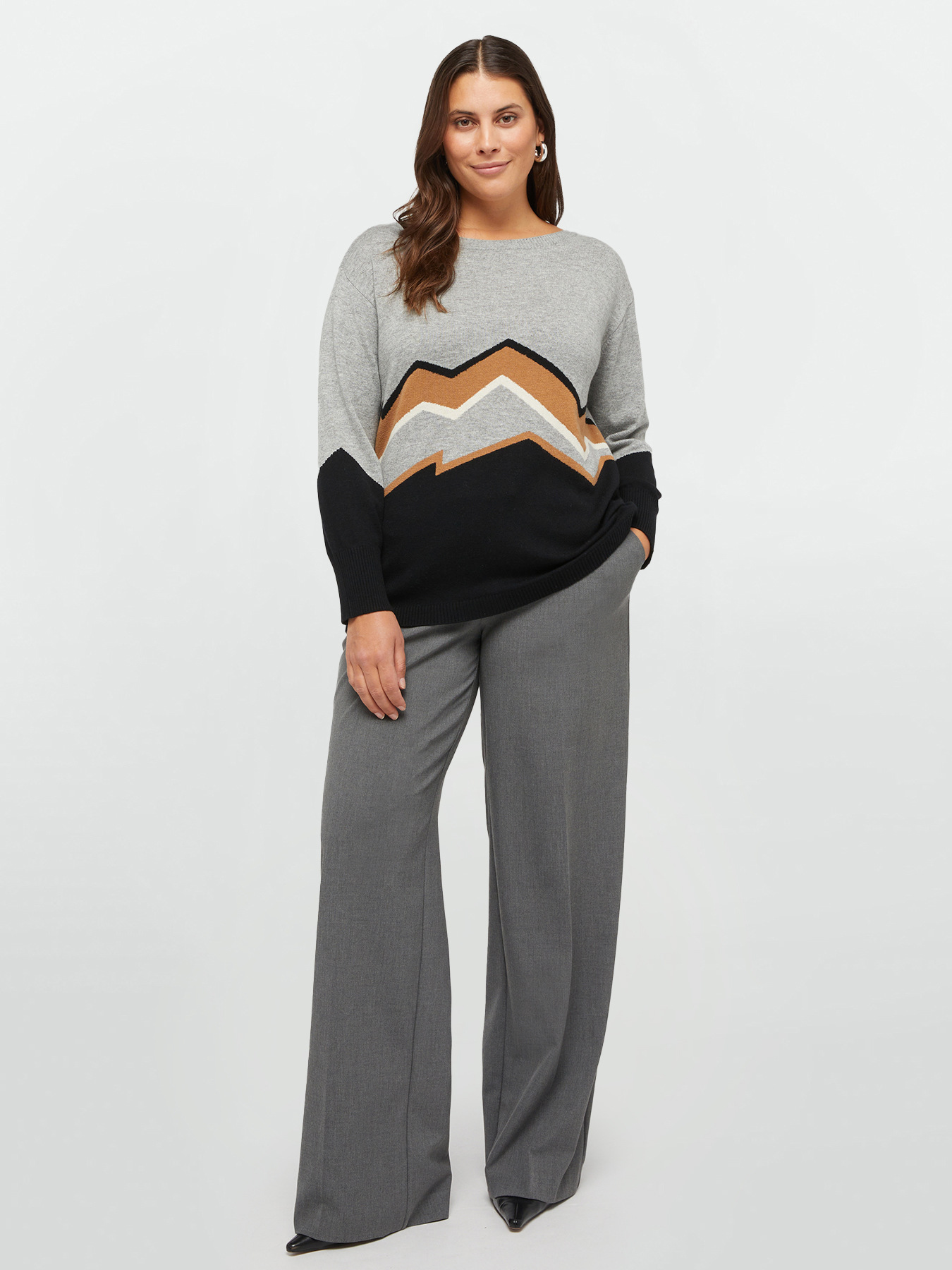 Mountain pattern sweater image number 0