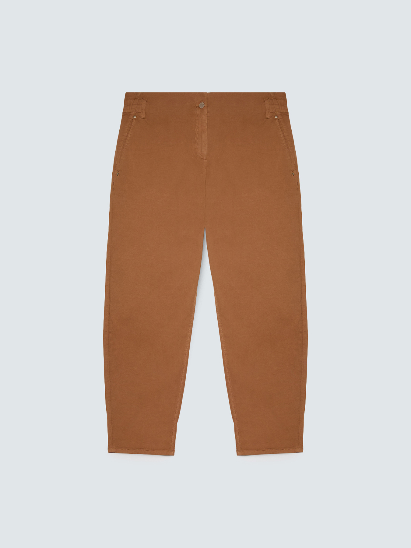 Pantalon Balloon en m&eacute;lange de coton image number 4