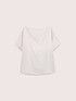 Blouse en satin avec encolure bateau et d&eacute;coupes image number 4