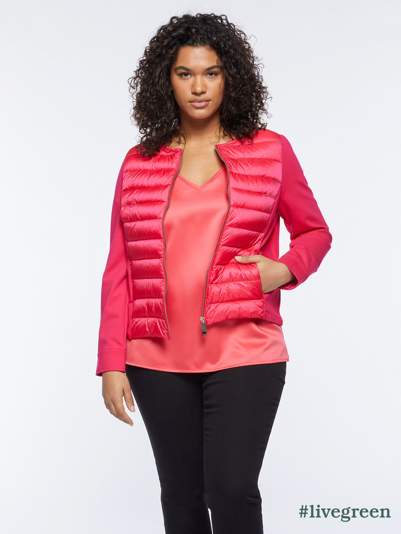 Padded jacket with Sorona® Aura front image number 0