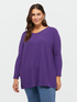 Oversized sweater with ribbed sleeves image number 2