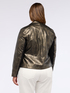 Biker jacket with stretch fabric inserts image number 1