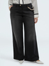 Wide Leg Jeans black wash with charm image number 2
