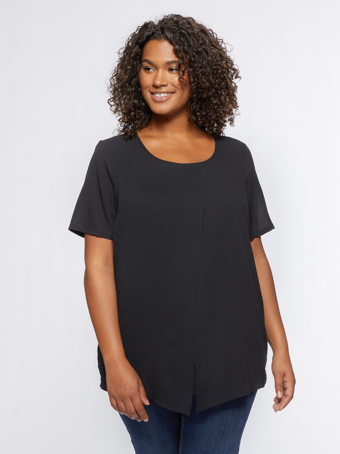 Blusa con sovrapposizione image number 0