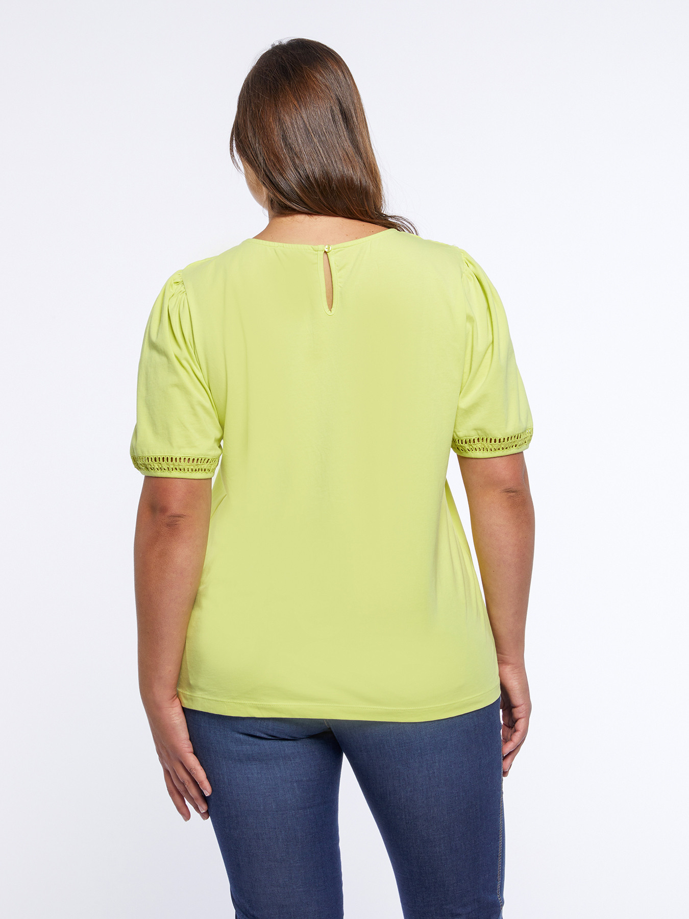 T-Shirt mit Falten und perforierten R&auml;ndern image number 1