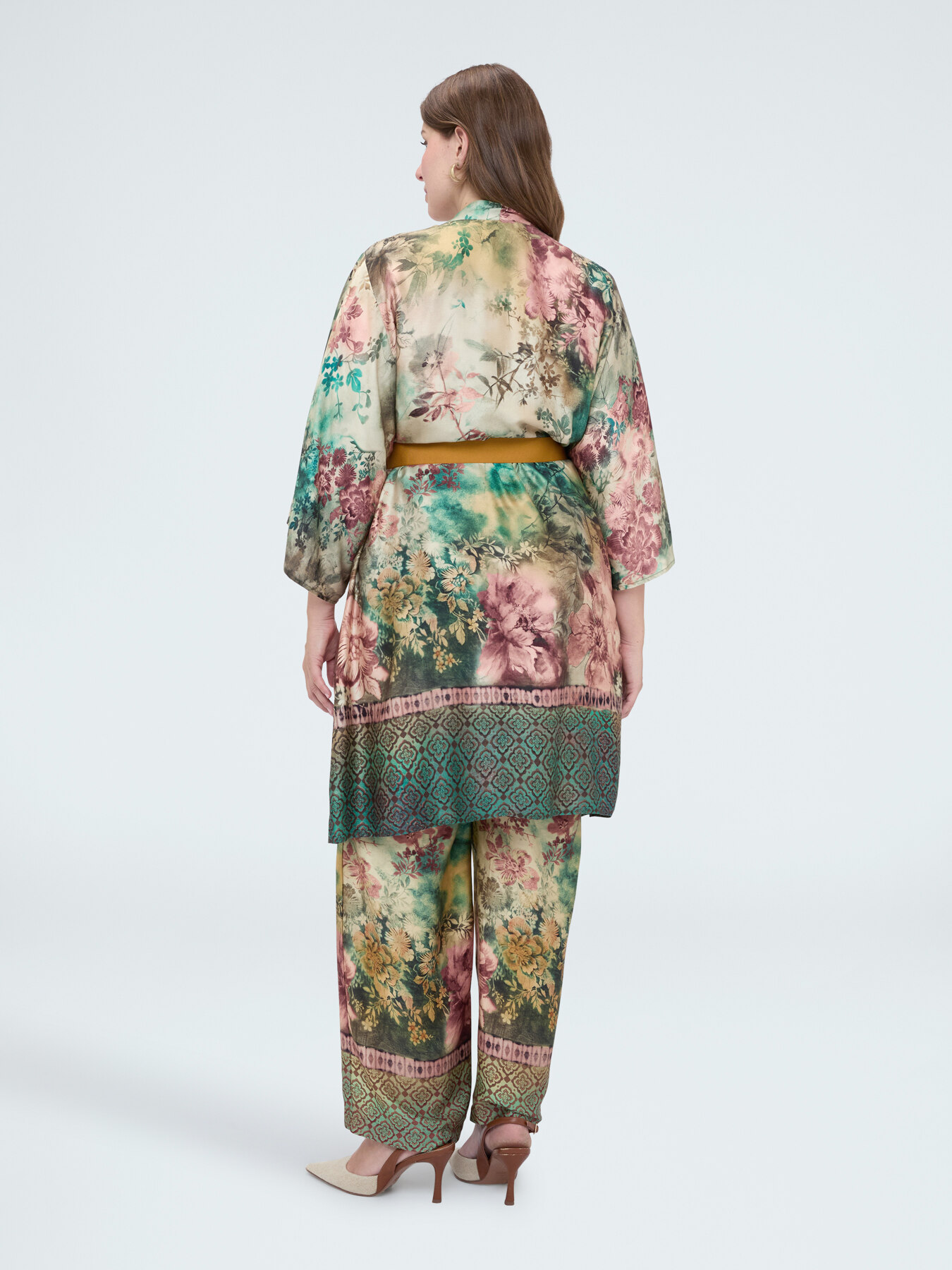Kimono con stampa e cintura image number 2