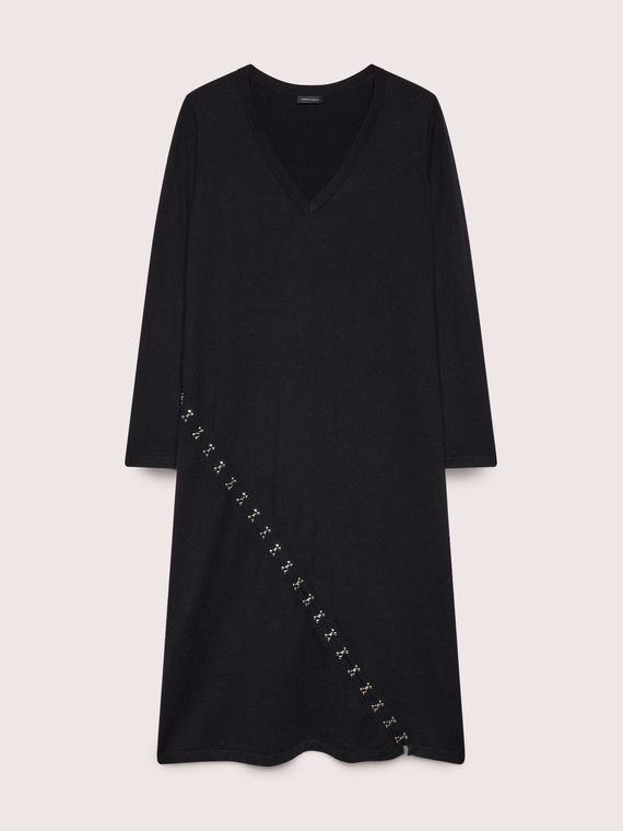 Strickkleid mit Applikationen