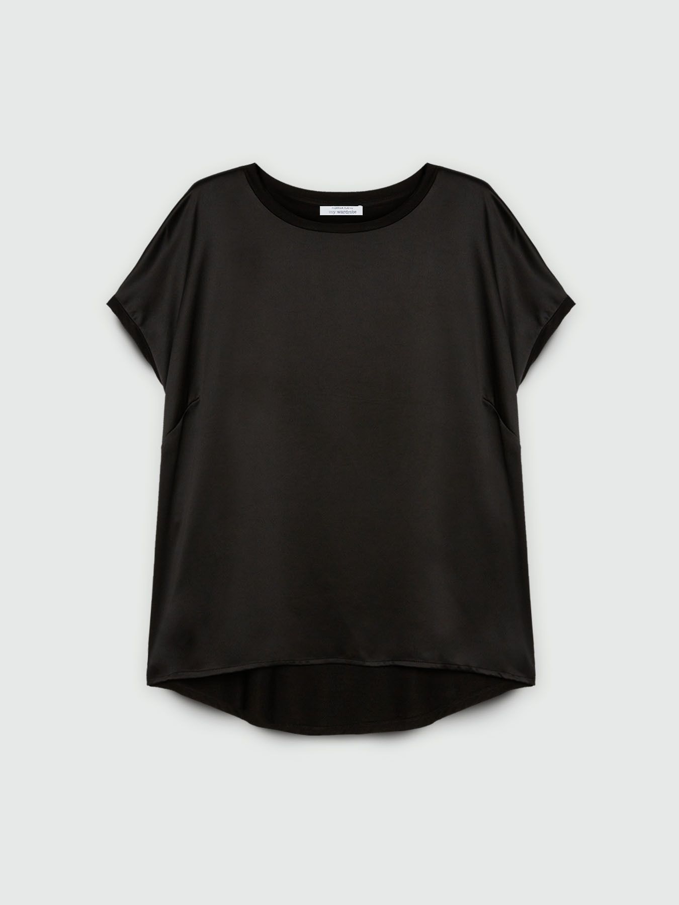 Bluse aus Satin und Jersey image number 4