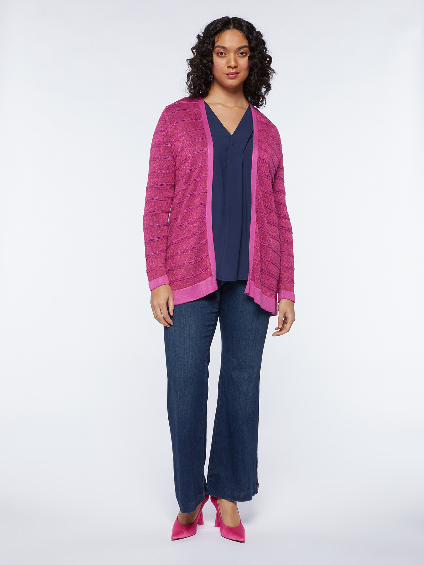 Long lurex cardigan