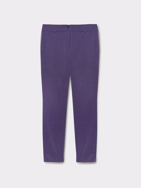 Skinny trousers in technical fabric