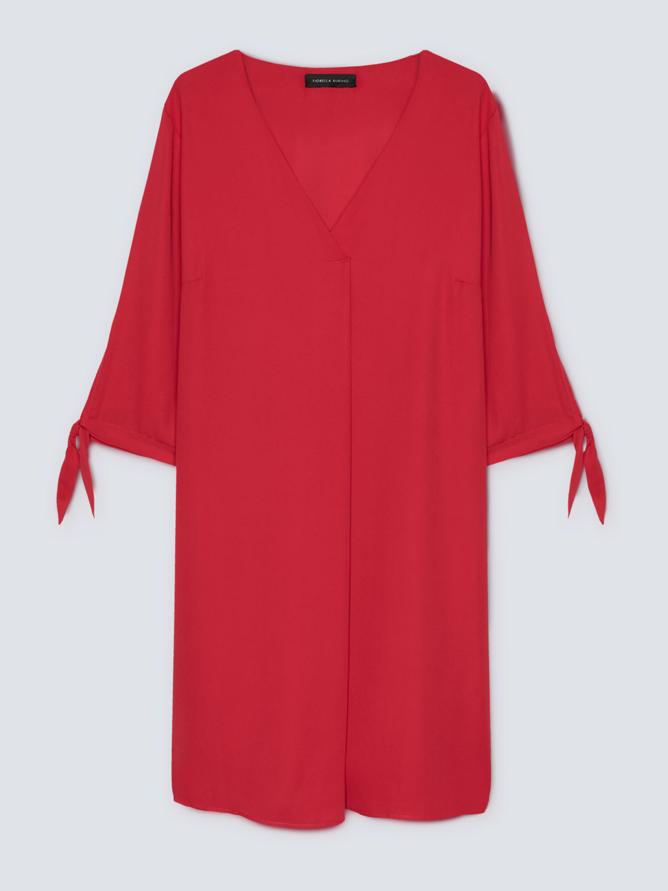 Vestito dritto con nodi sulle maniche image number 4